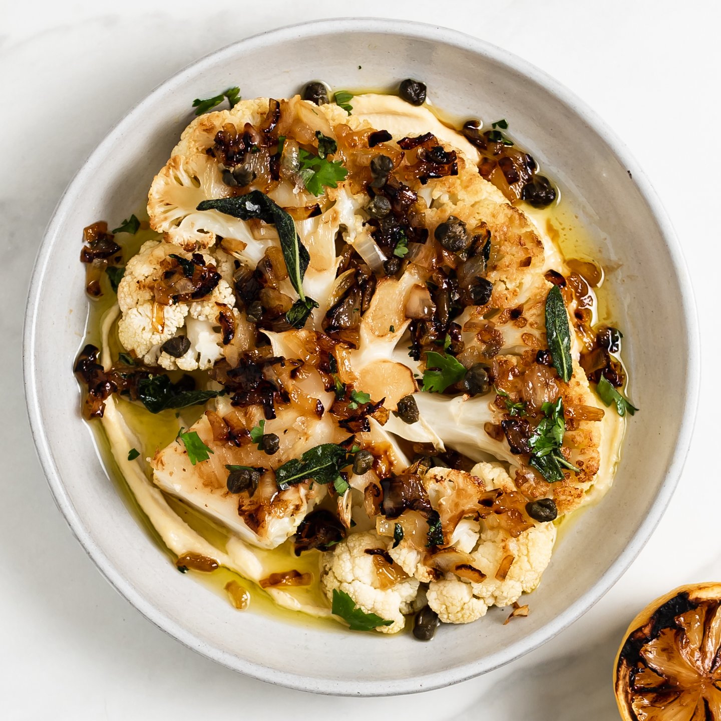 Roasted cauliflower steaks