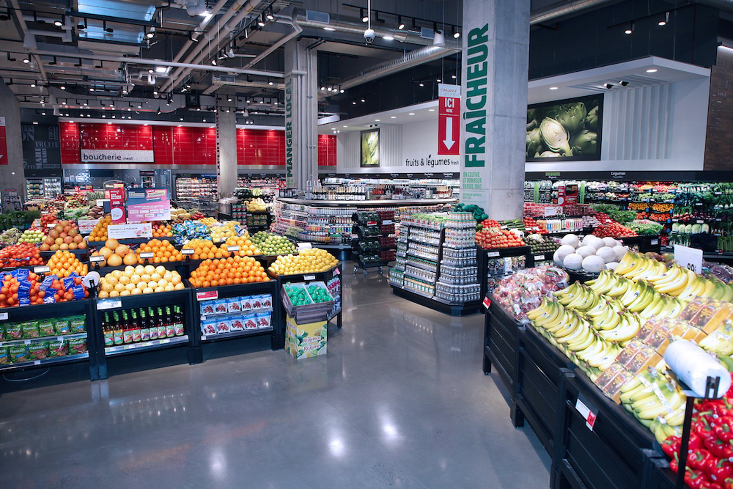 Produce section at Metro Plus Wilderton