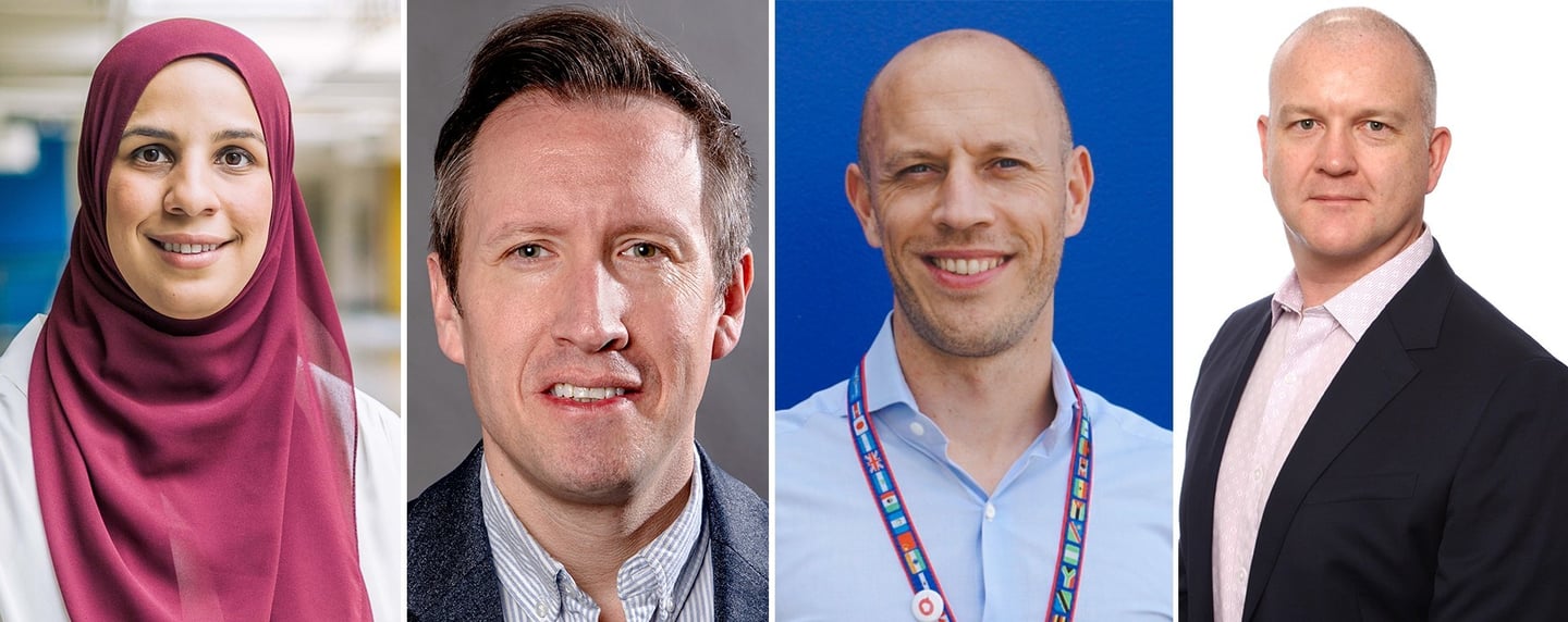 Walmart Canada Chief Operations Officer Nabeela Ixtabalan, Walmart Canada Chief Merchandising Officer Sam Wankowski, Walmart Canada Chief E-commerce Officer Laurent Duray, Walmart Canada Executive Vice President, Transformation Officer John Bayliss (CNW Group/Walmart Canada Corp.)