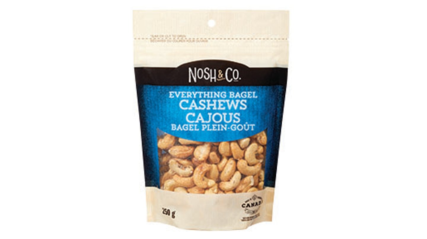 Nosh & Co Everything Bagel Cashews 250g bag