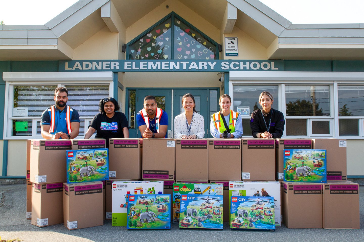 amazon candada employees school lego donation 