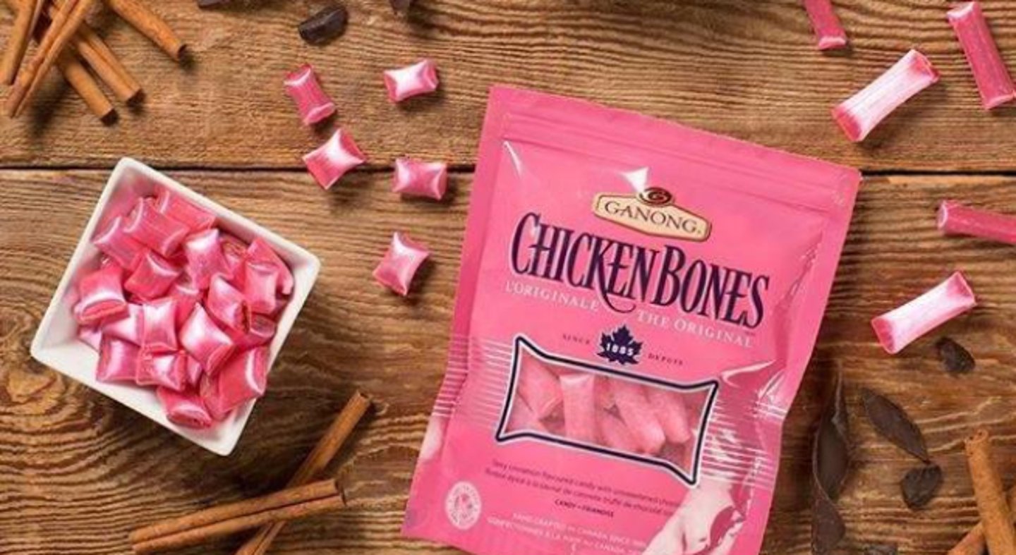 ganong chicken bones chocolate teaser