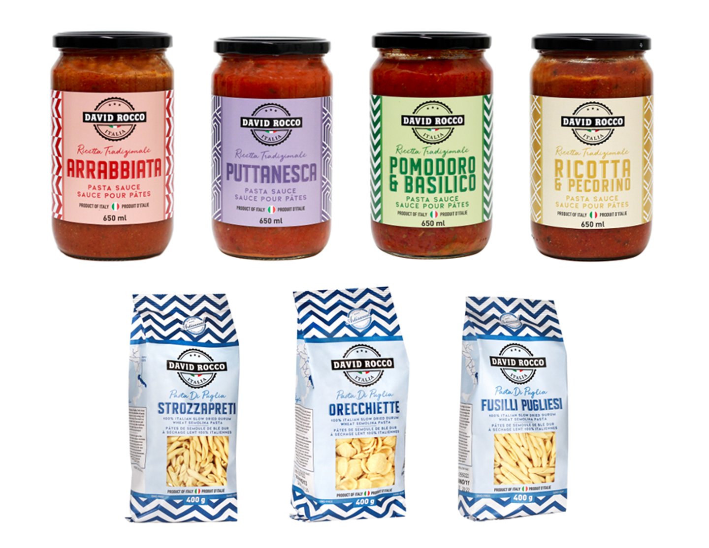 David Rocco Italian-made pasta and sauces