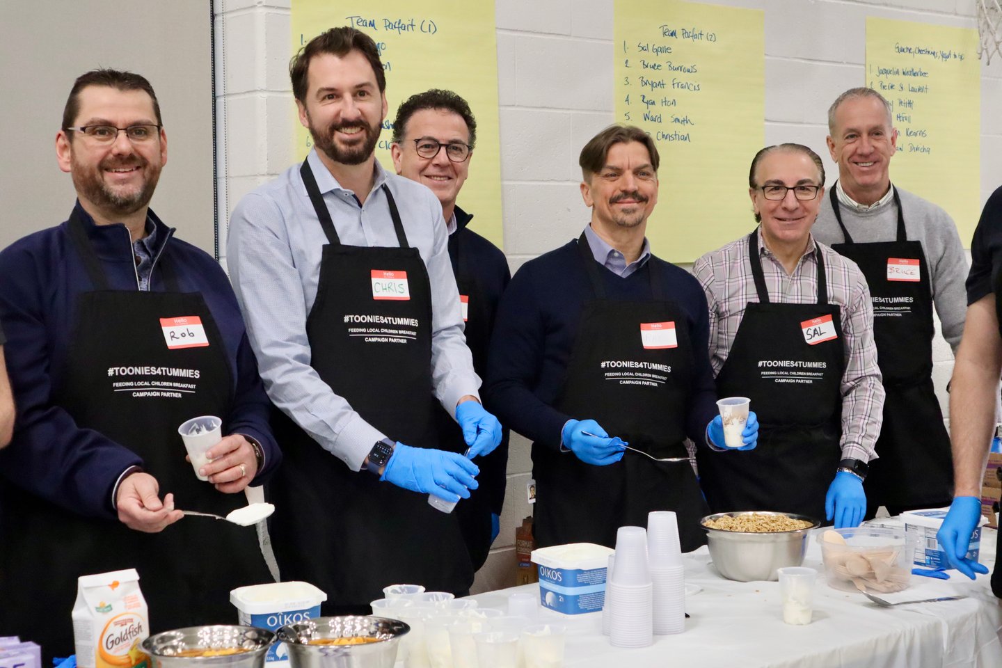 Chris Thrasher, McCormick, Anthony Longo, Longo’s; Bryant Francis, Riverside Natural Foods; Sal Galle, Metro; Bruce Burrows, Sobeys 