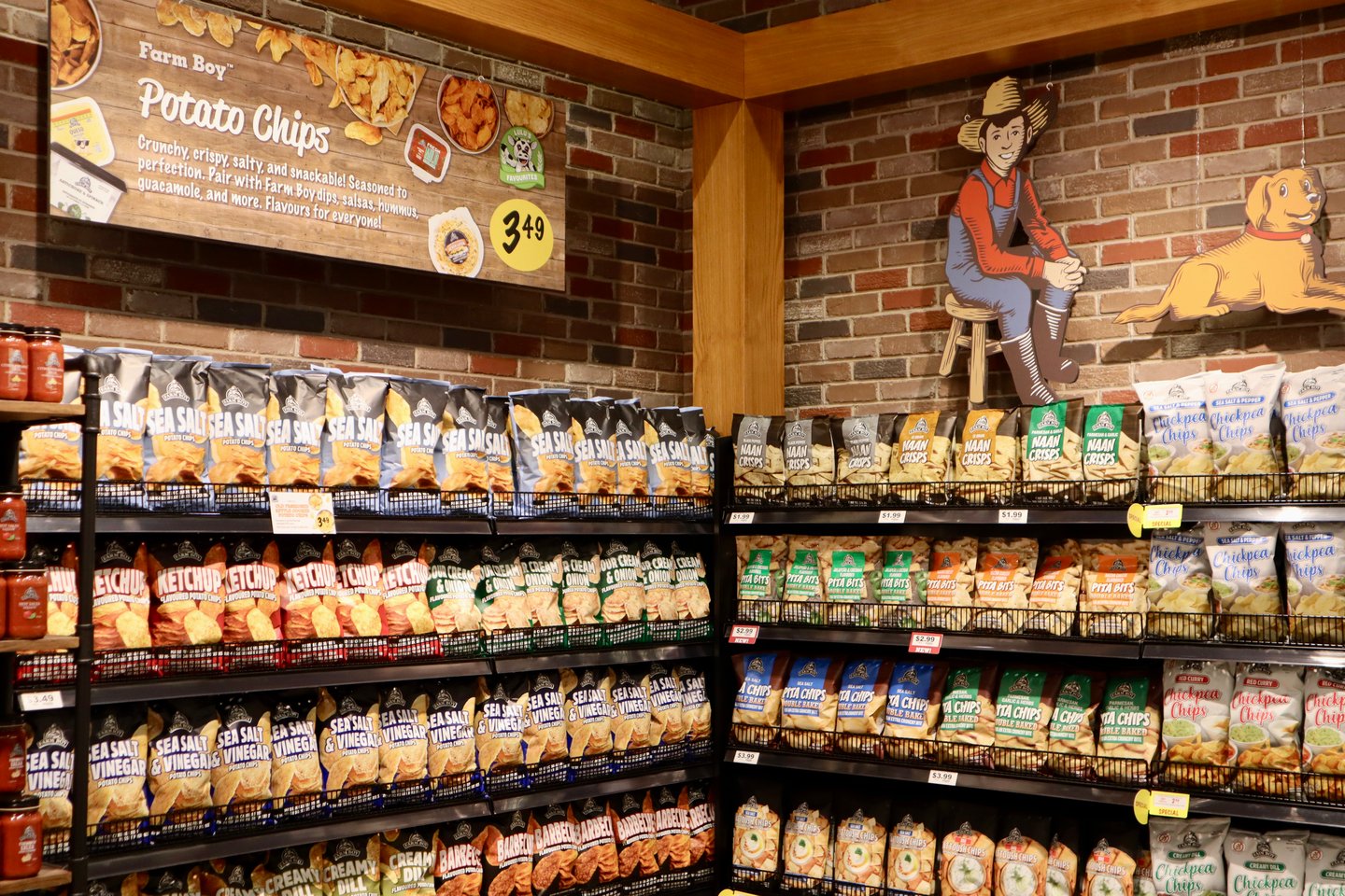 bags of chips in grocery store