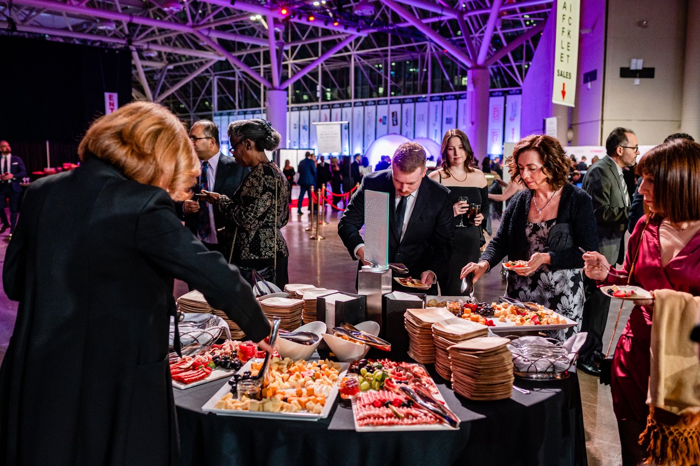 Cheese and Charcuterie in the Reception night to nurture gala