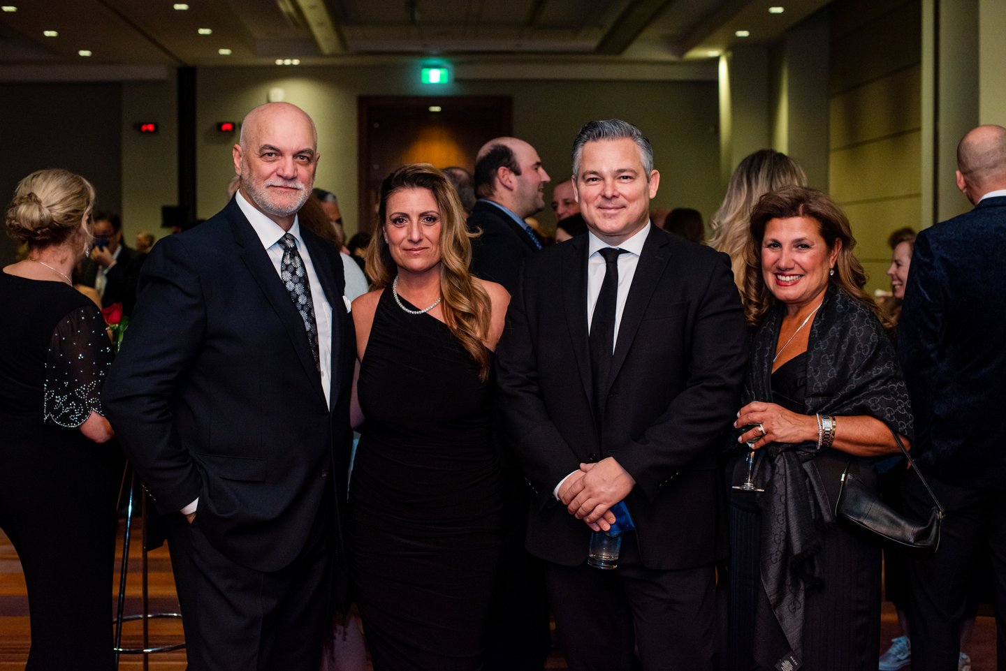 VIP Reception – L to R – Paul Bravi (Food Basics) and Anna Bvosellina, Mike Ruff (PepsiCo) and Anna Ruff