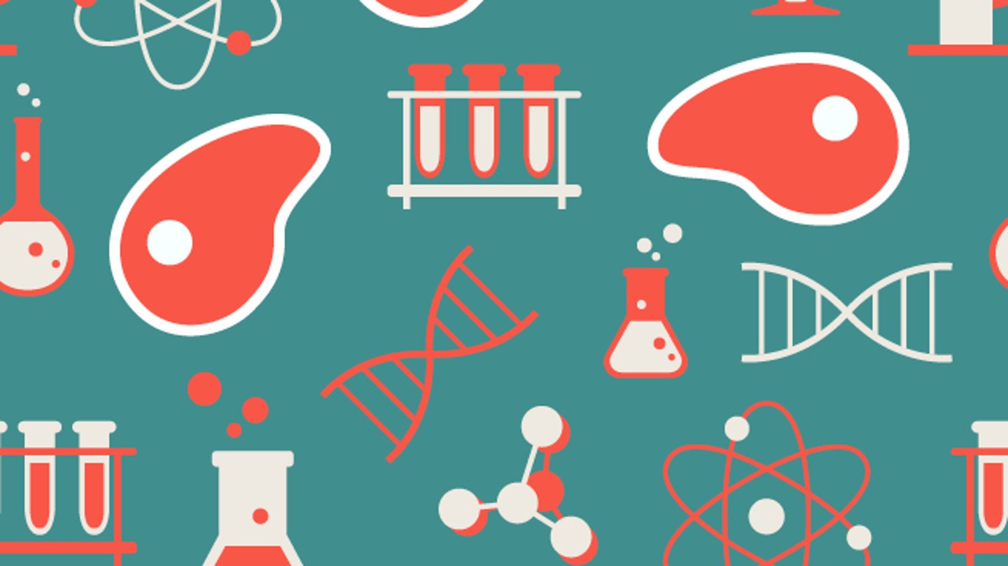 graphic of science and lab icons