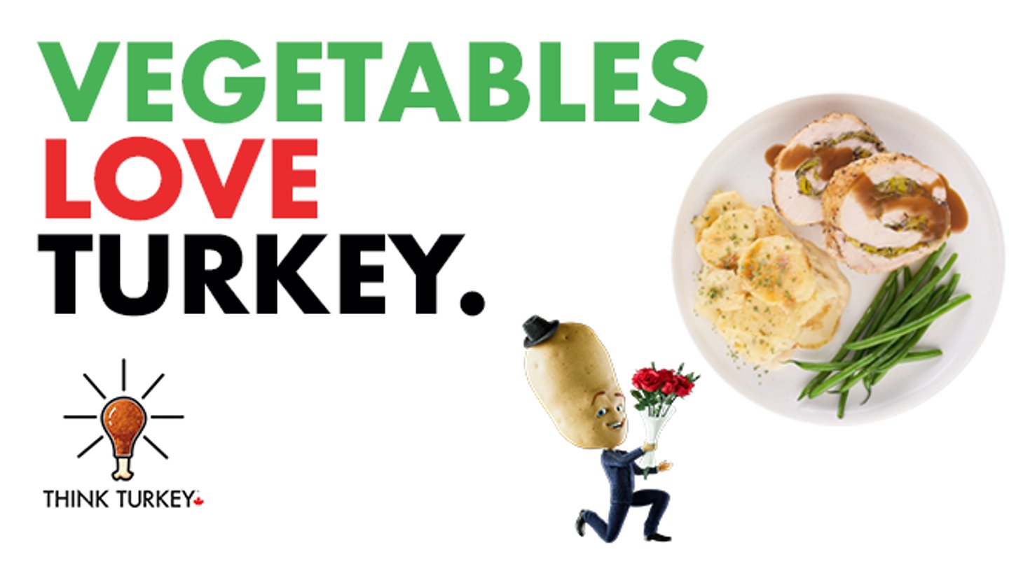 Think Turkey vegetables love turkey campaign turkey farmers of canada