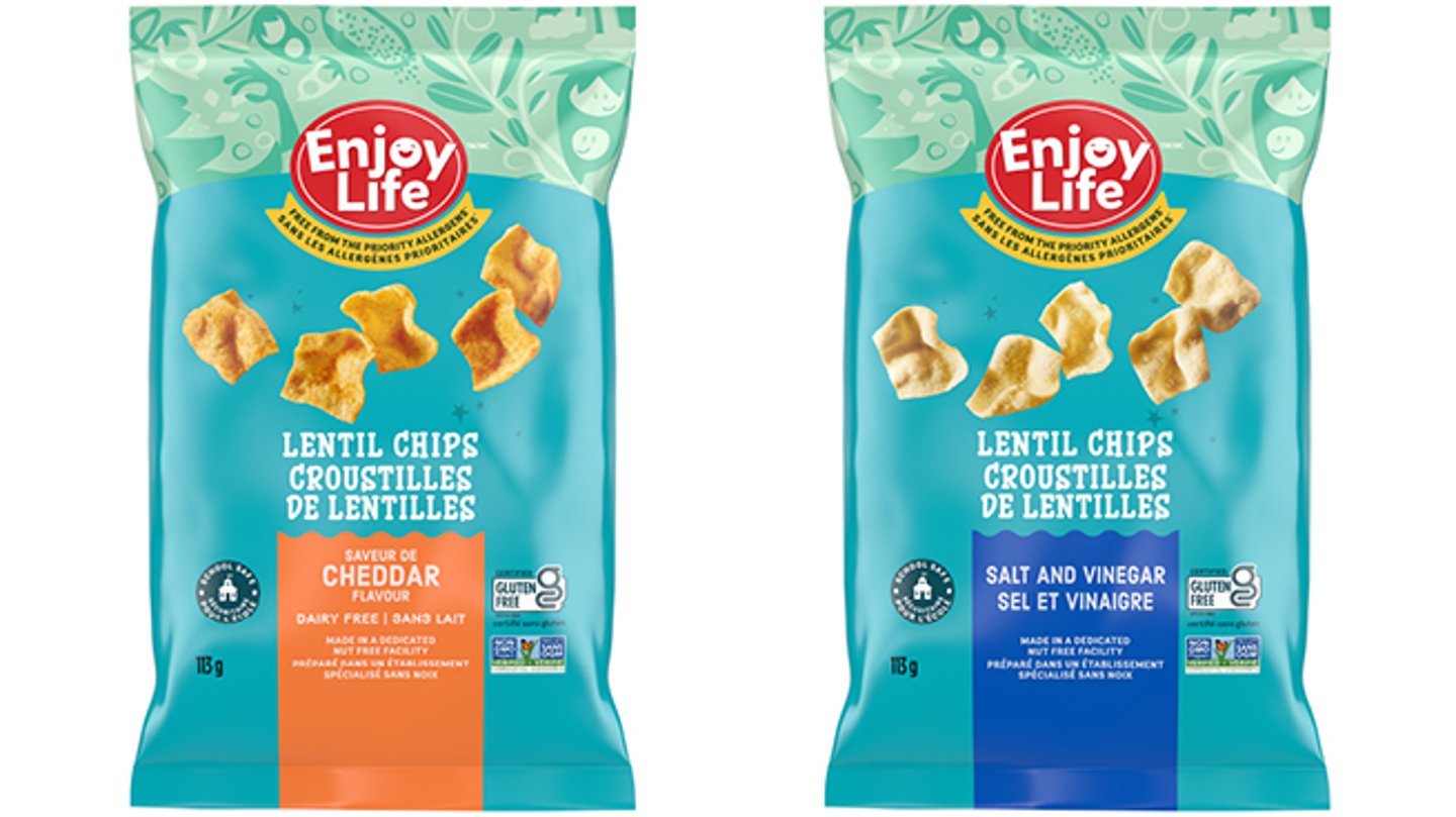 Two bags of Enjoy Life Lentil Chips