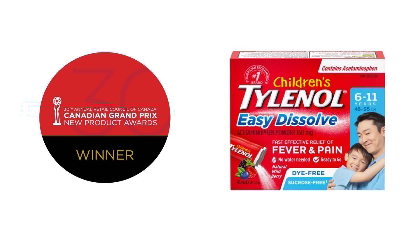 Children’s TYLENOL® Easy Dissolve Powder, 16 Packs