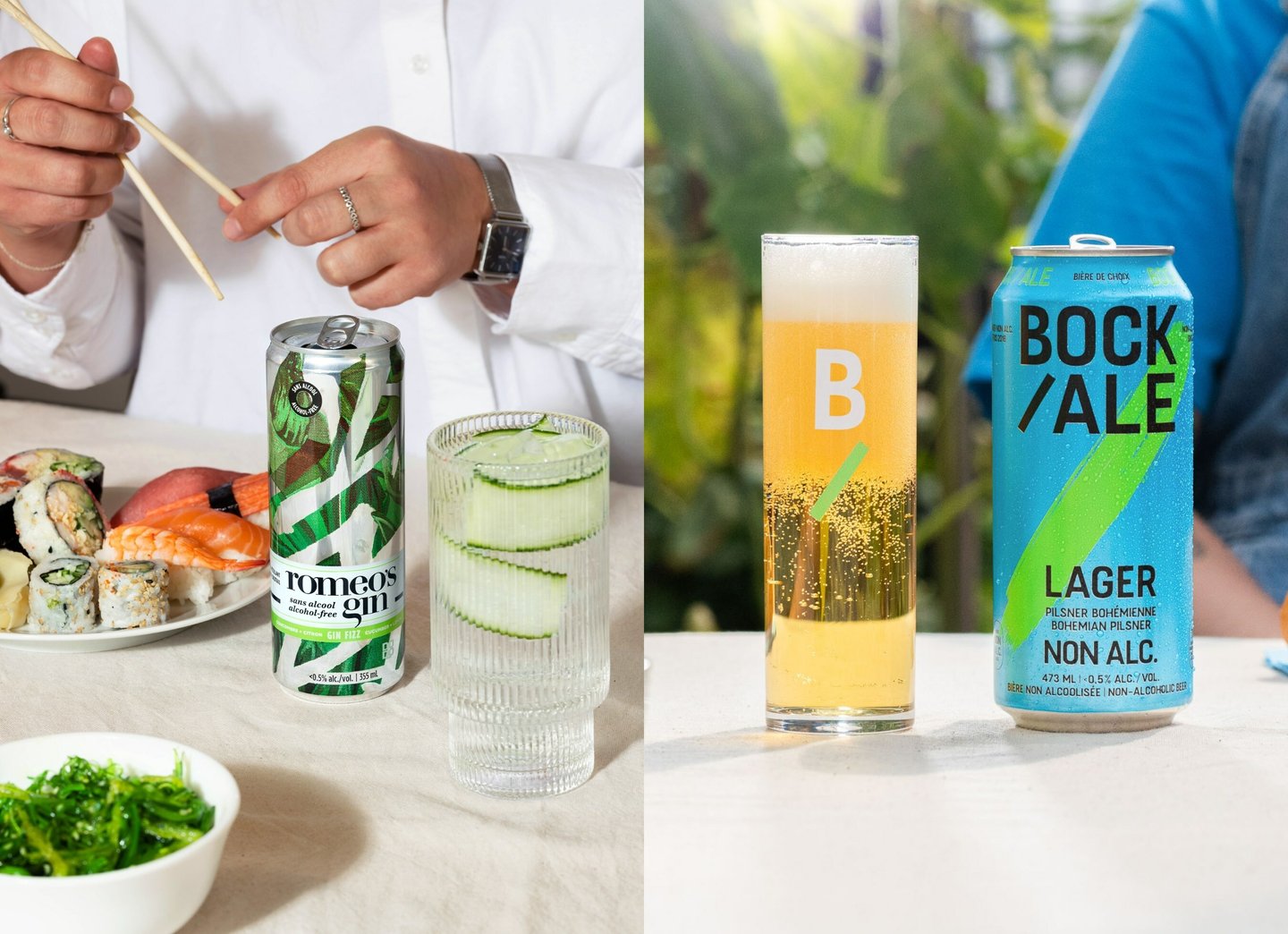 Labatt will now distribute non-alcoholic Romeo's Gin canned cocktails and Bockale beers in Quebec