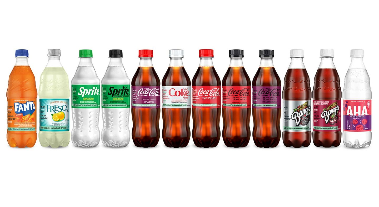 coca-cola recycled bottles
