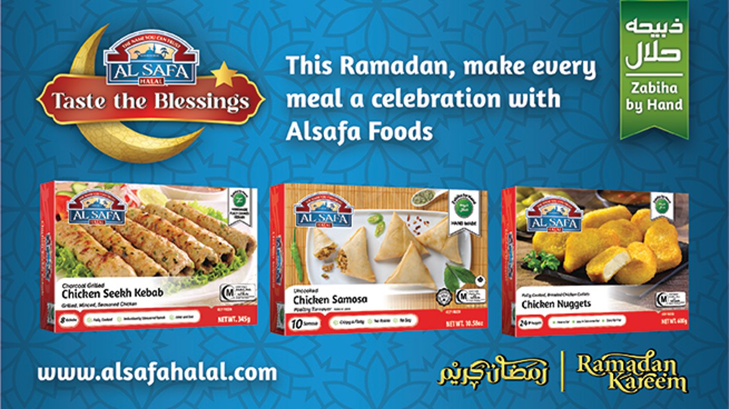 Package shots of products from Alsafa Food