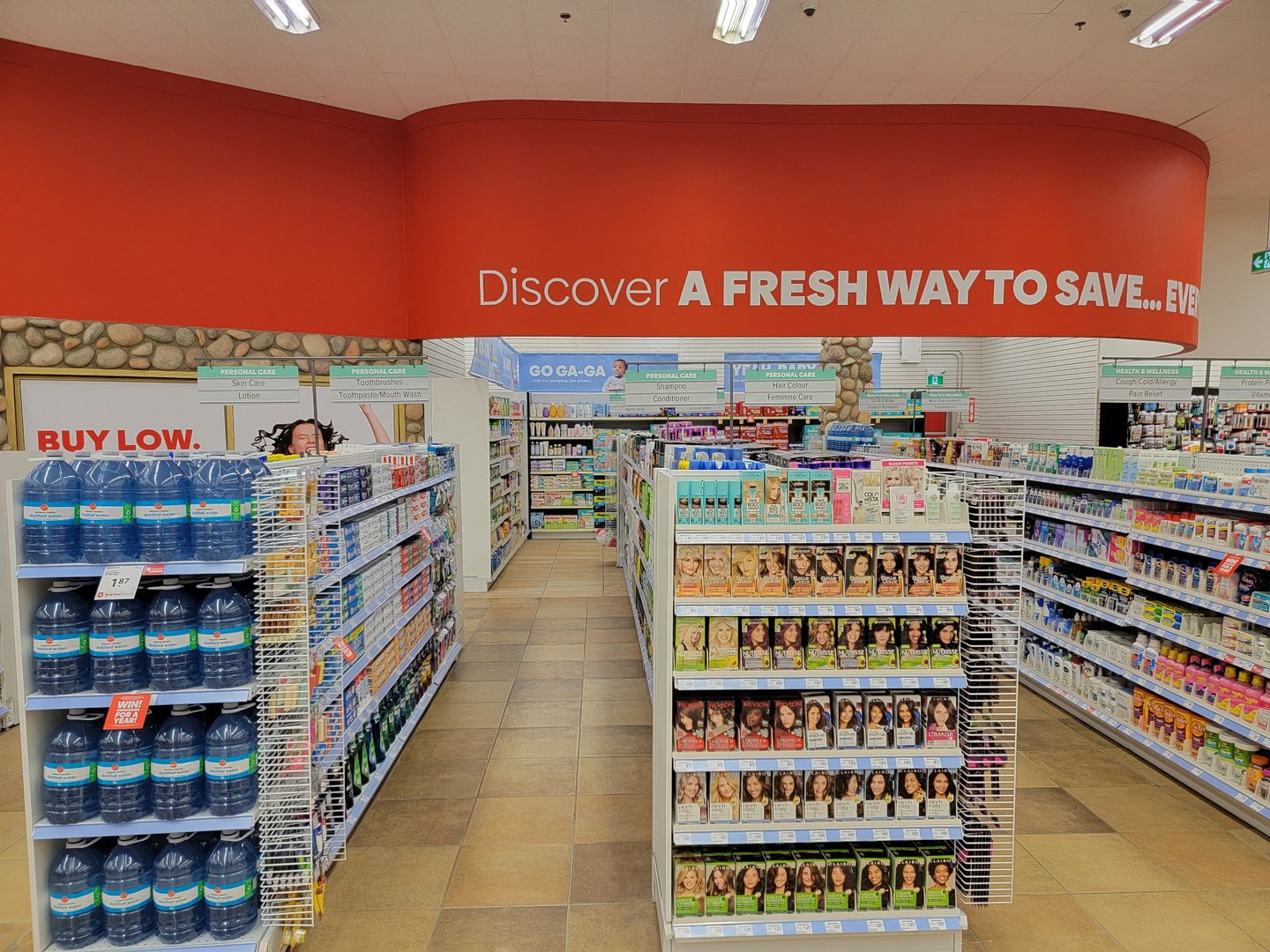 Pharmacy department at Buy-Low Foods' Grand Prairie location