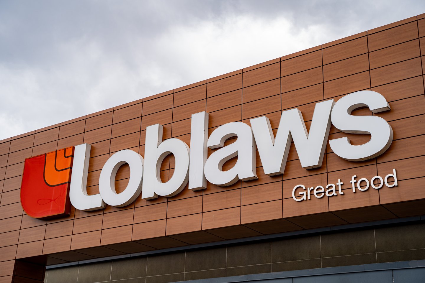 Outside a Loblaws store in Toronto.