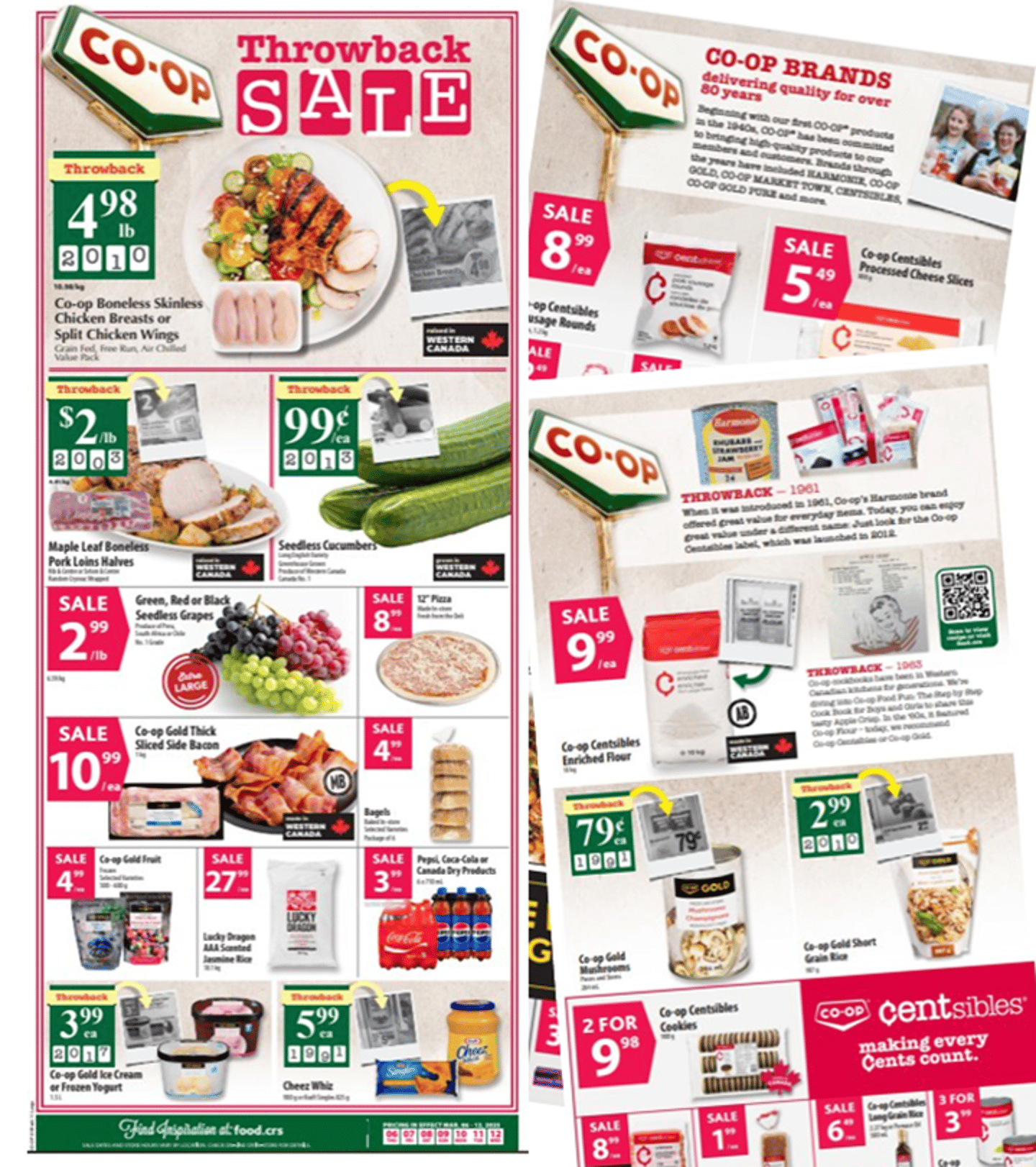 Calgary Co-op's Throwback Sale flyer