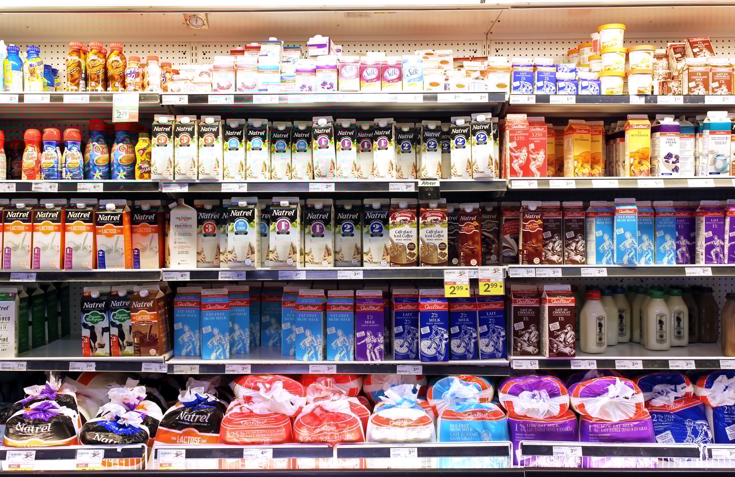 milk fridge grocery store toronto