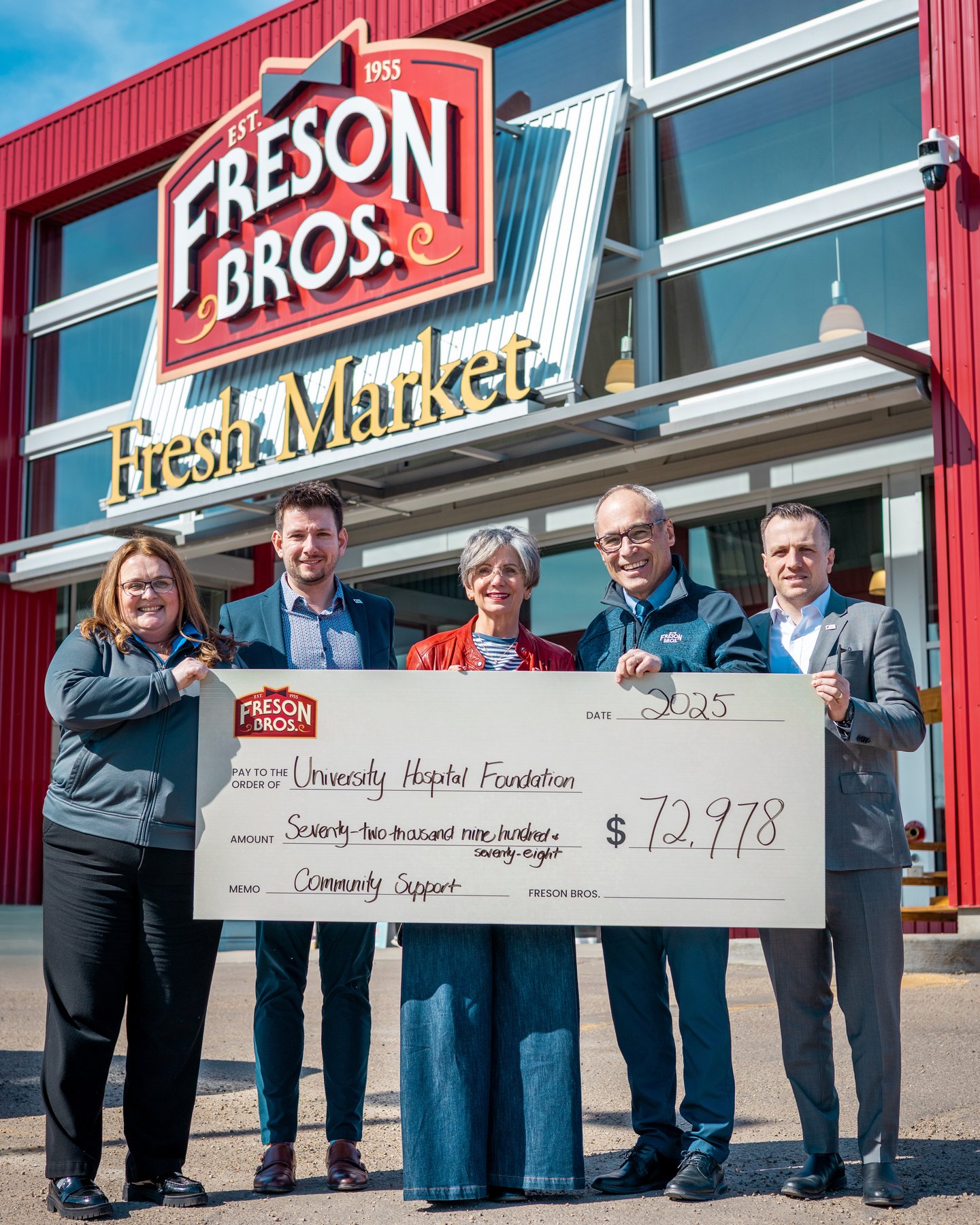 freson bros cheque presentation