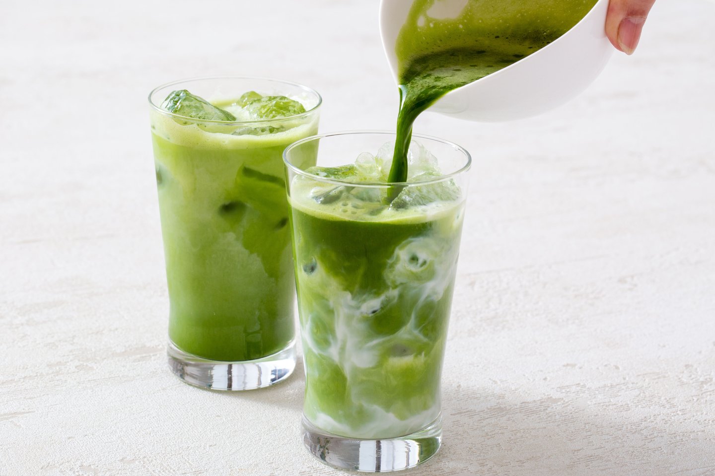iced matcha latte