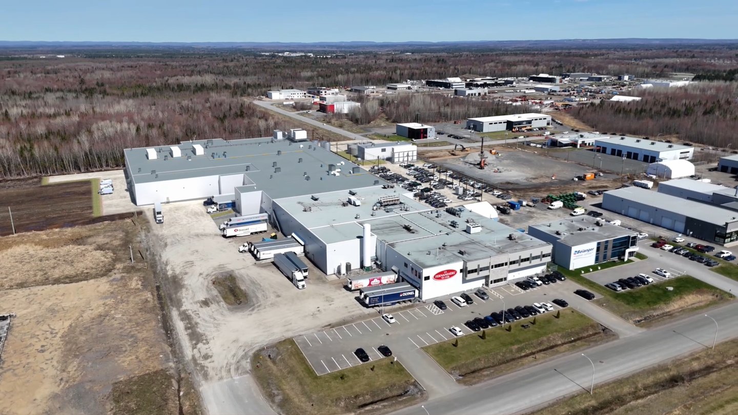 Olymel's expanded La Fernandière plant in Trois-Rivières, Que