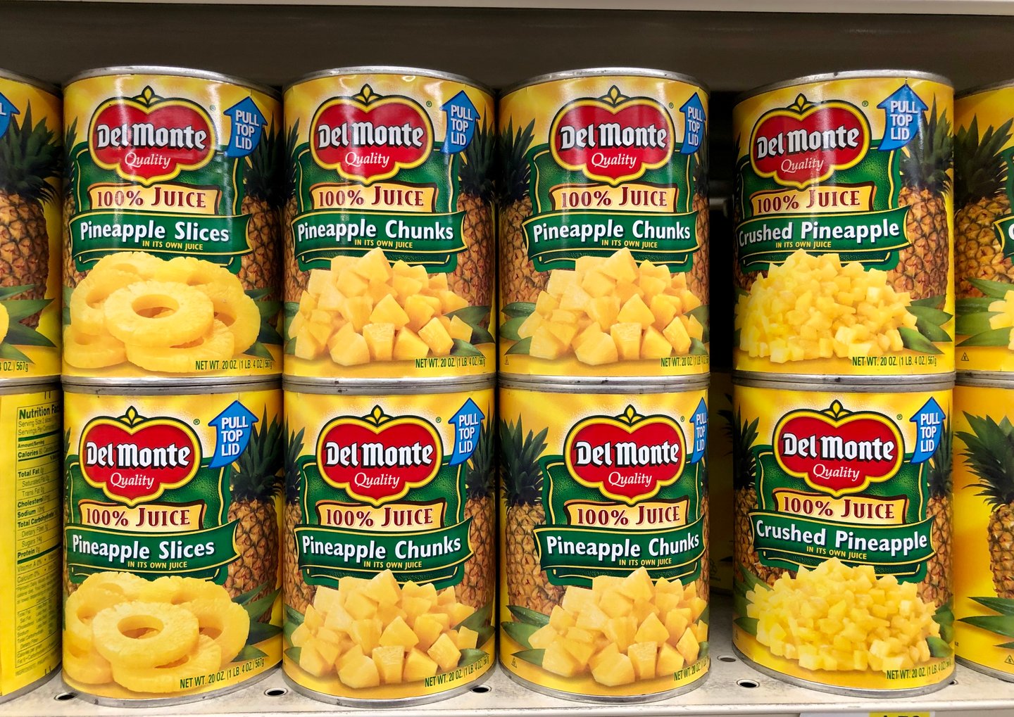 del monte canned fruit