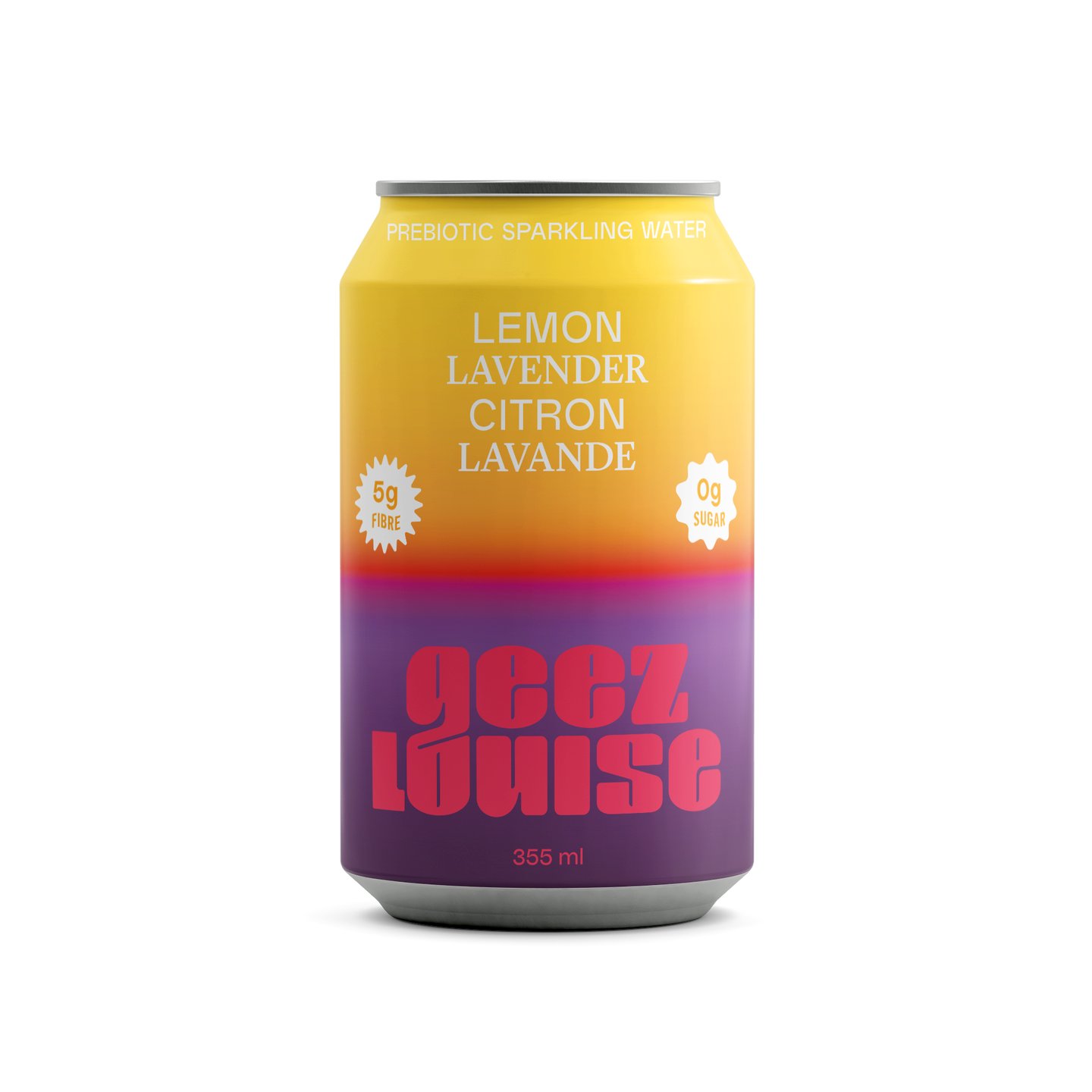 A can of GEEZ LOUISE LEMON LAVENDER