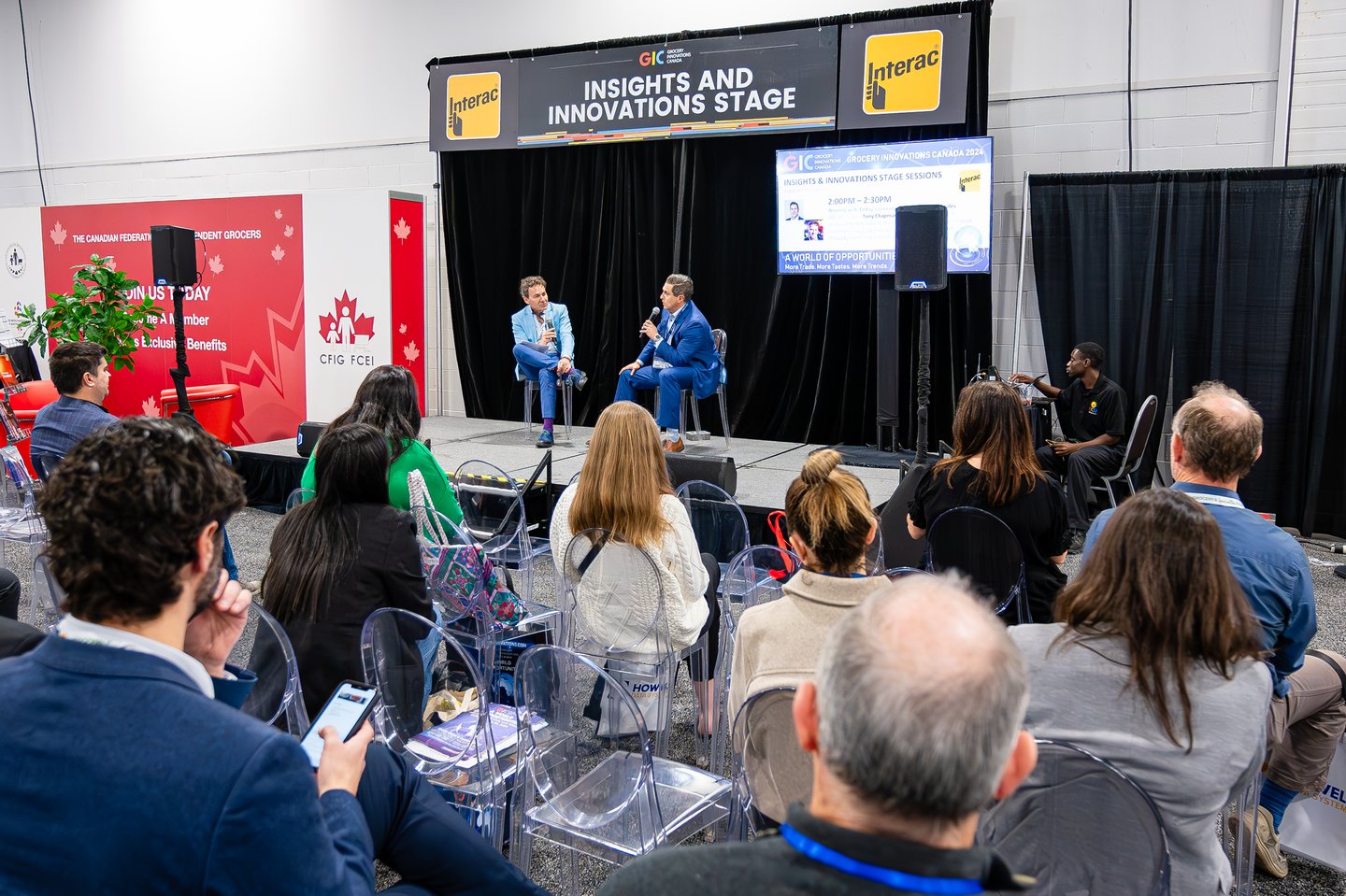 Speakers on stage at GIC