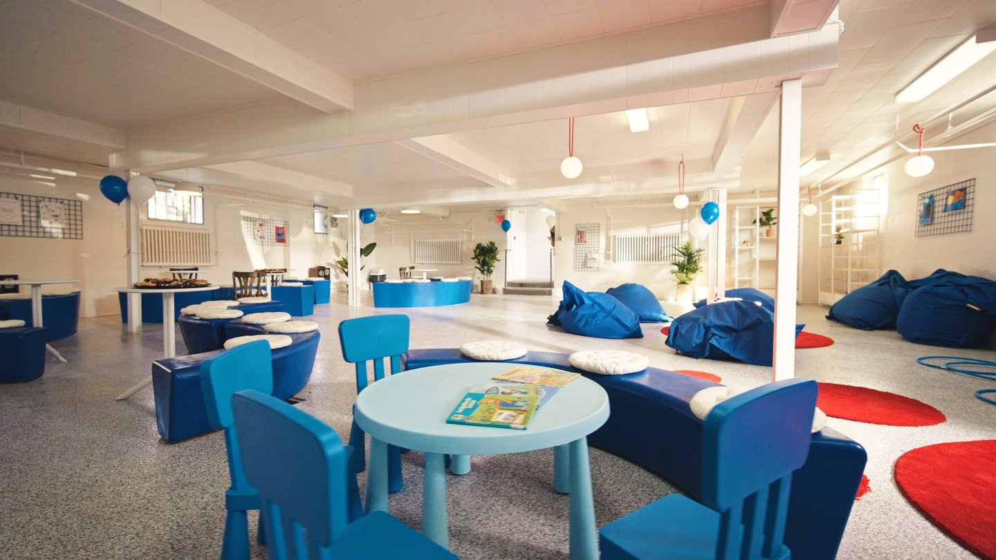 church basement renovated as part of P’tits projets pas si p’tits