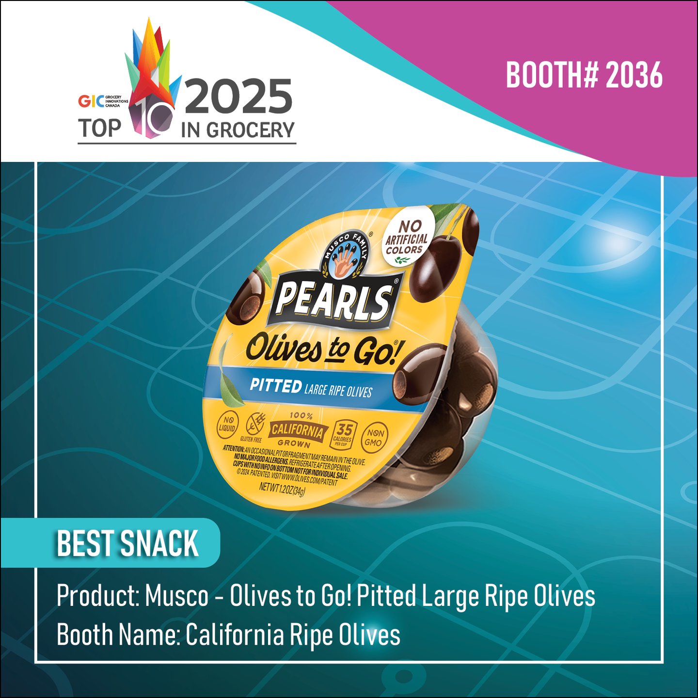 Best Snack:  Musco - Olives to Go!, Pitted Large Ripe Olives