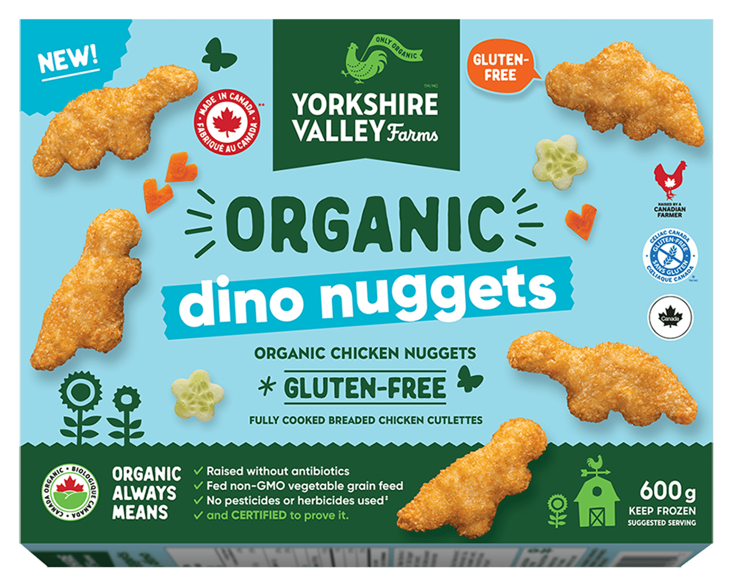 Organic Gluten-free Chicken Dino Nuggets
