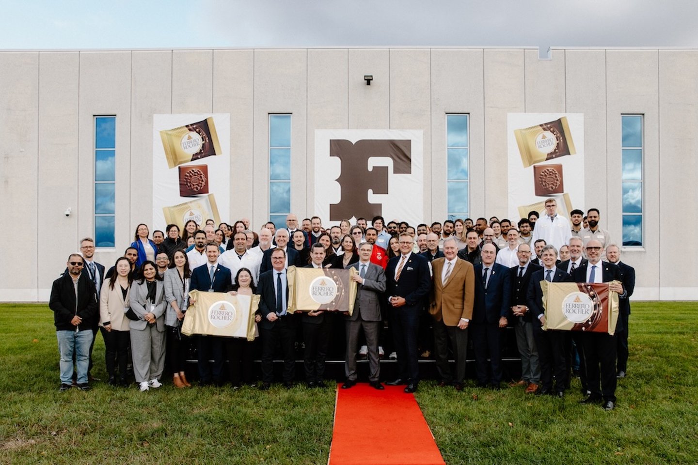 Ferrero Canada production line group image