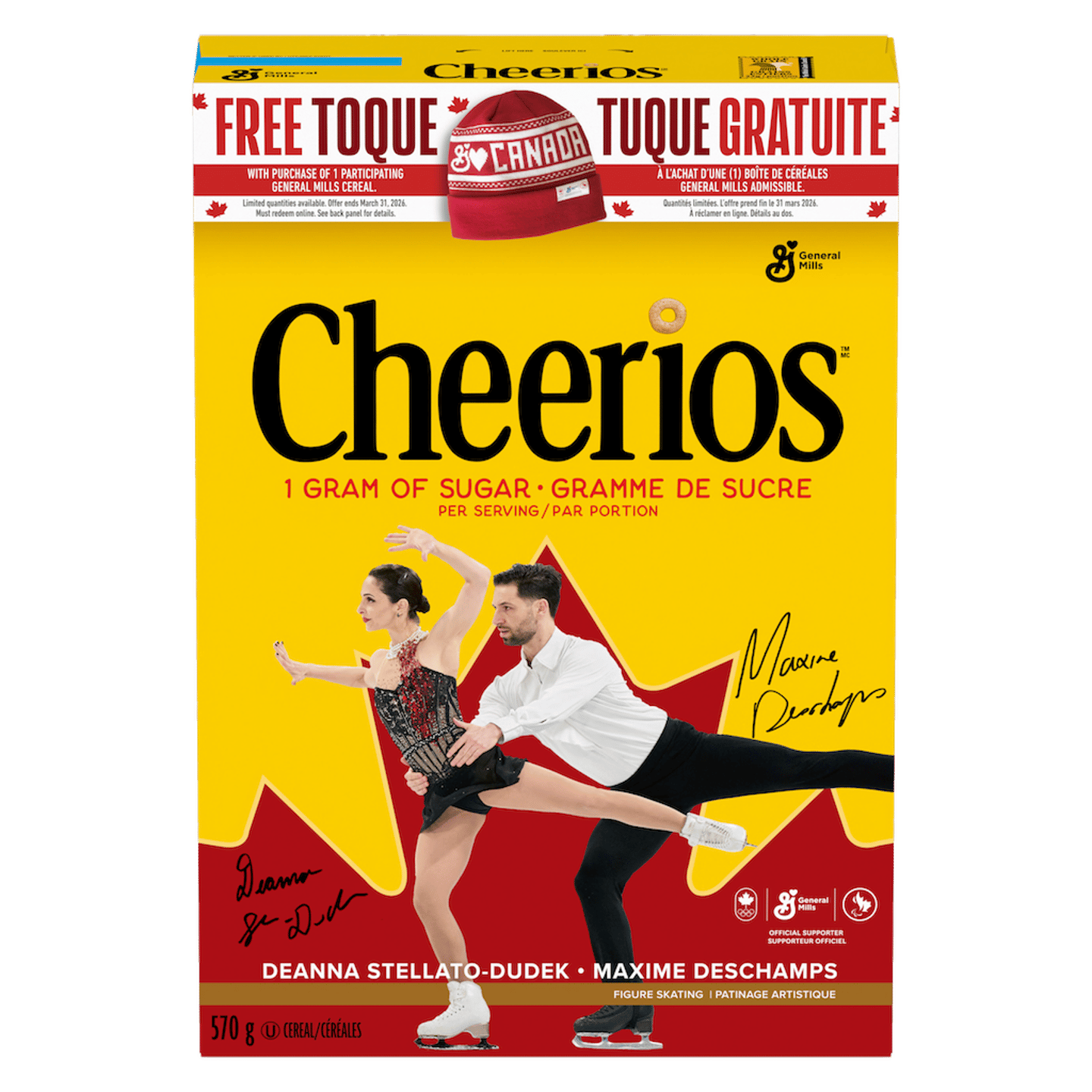Cheerios Olympic 2026 packaging 