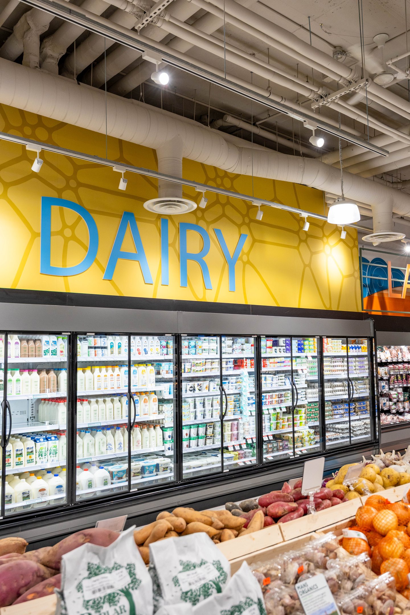 Community Natural Foods Seton dairy and produce section