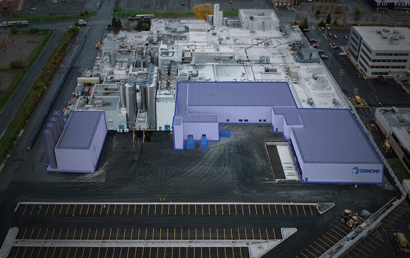 Danone Broucherville plant rendering