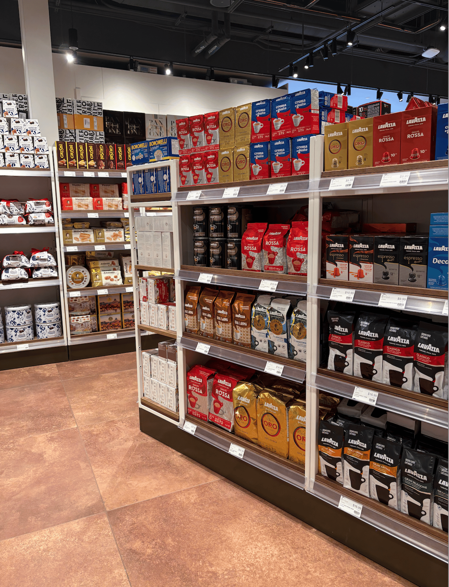 Eataly Eaton Centre coffee selection