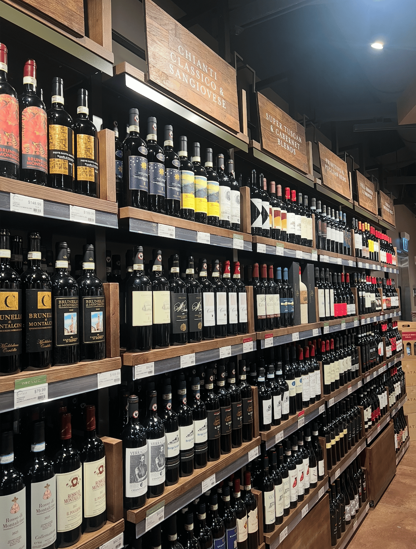 Eataly Eaton Centre wine section