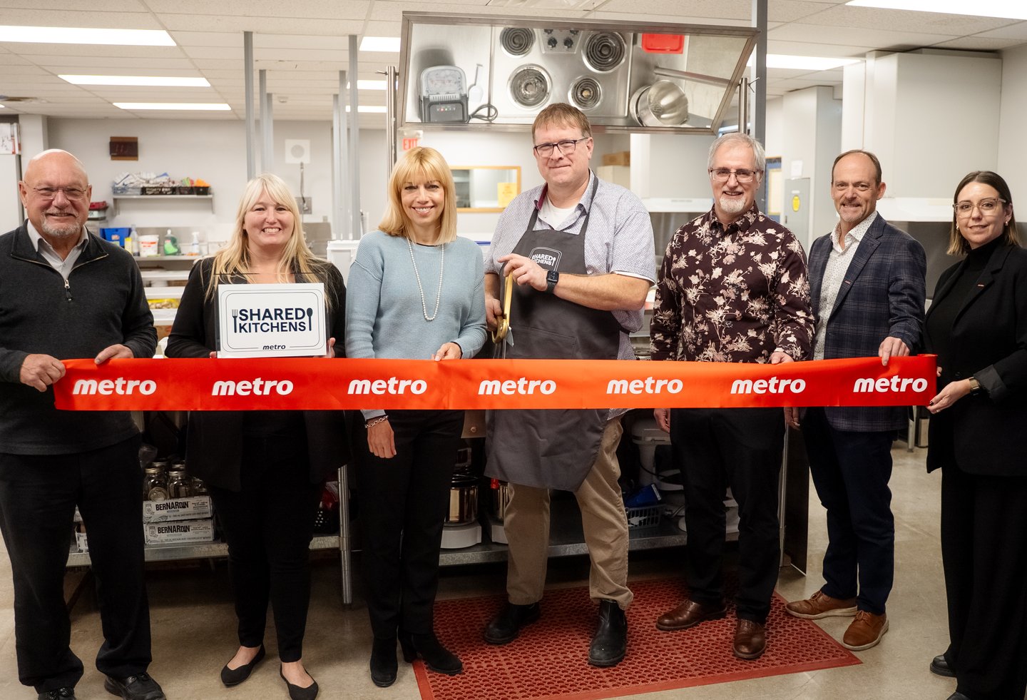 Ribbon cutting at Metro's Shared Kitchen in Renfrew Ont