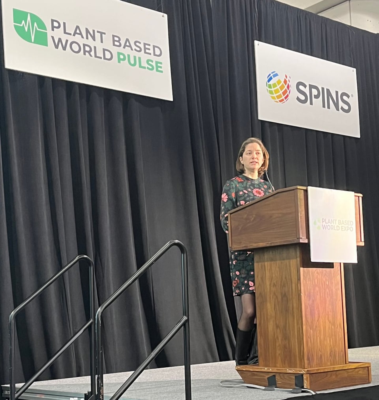 Abby Sewell, of The Good Food Institute, gave a presentation at Plant Based World Expo in early December.