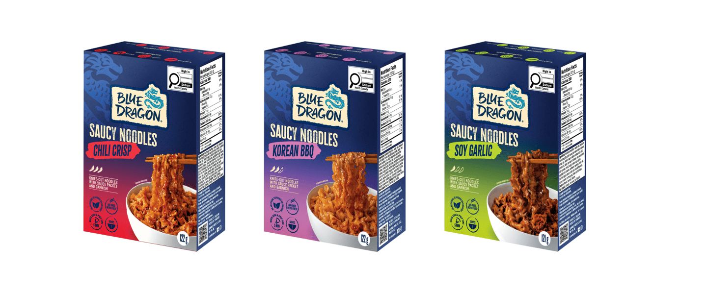 Boxes of Blue Dragon Saucy Noodles
