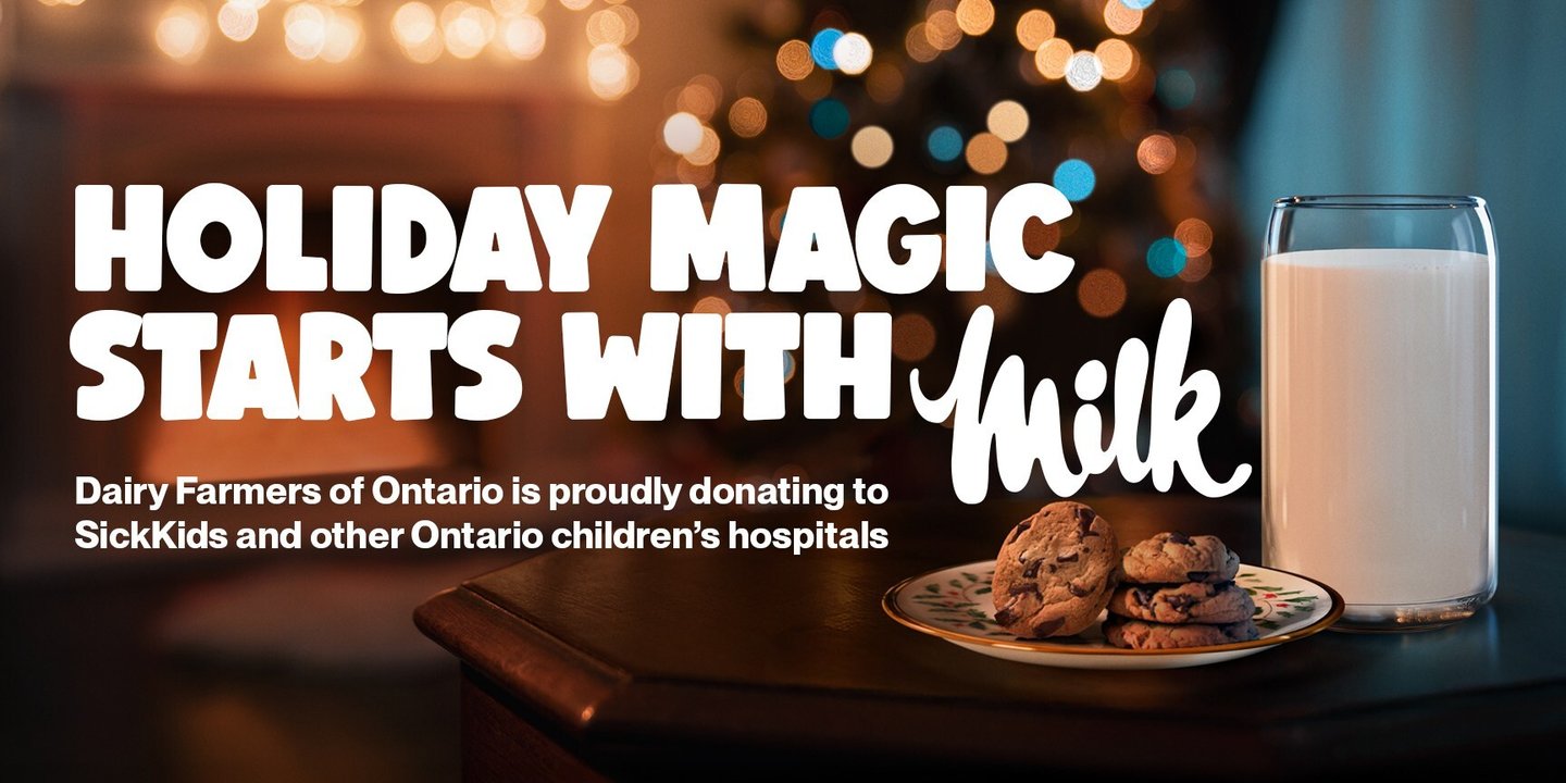 Dairy Farmers of Ontario Milk and Cookies campaign 2025