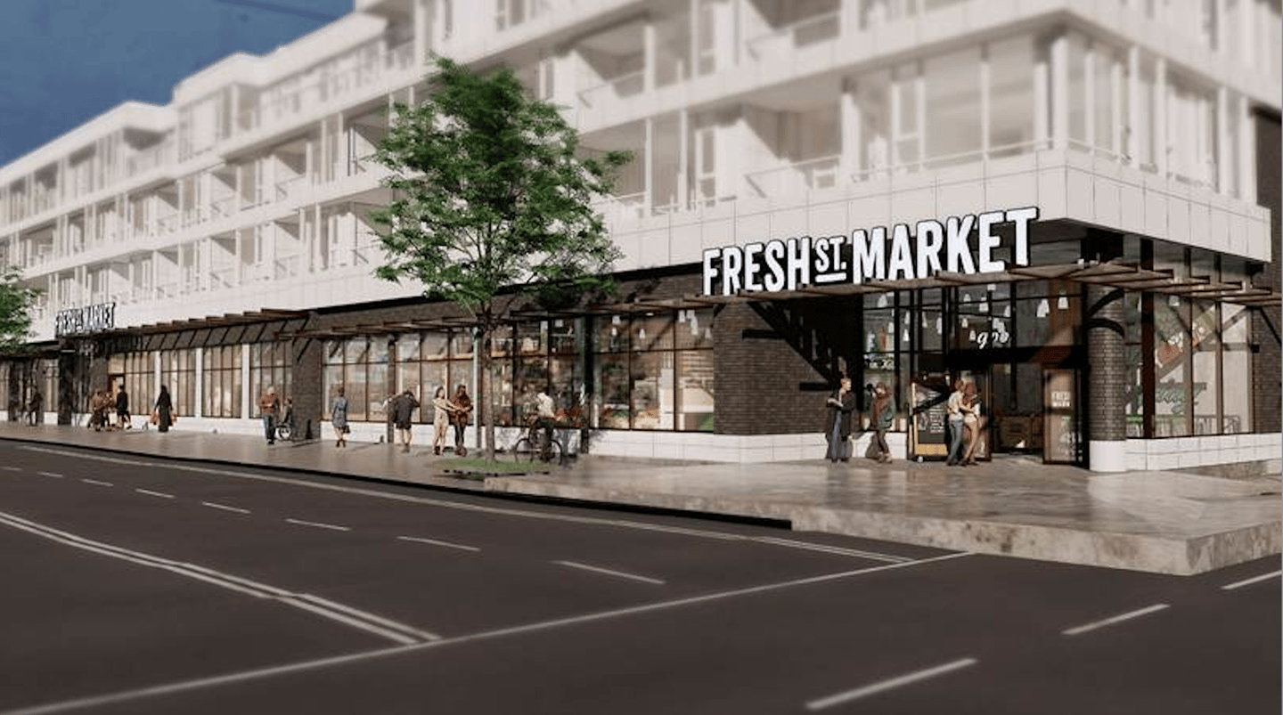 Fresh St Market rendering of Kitsilano location