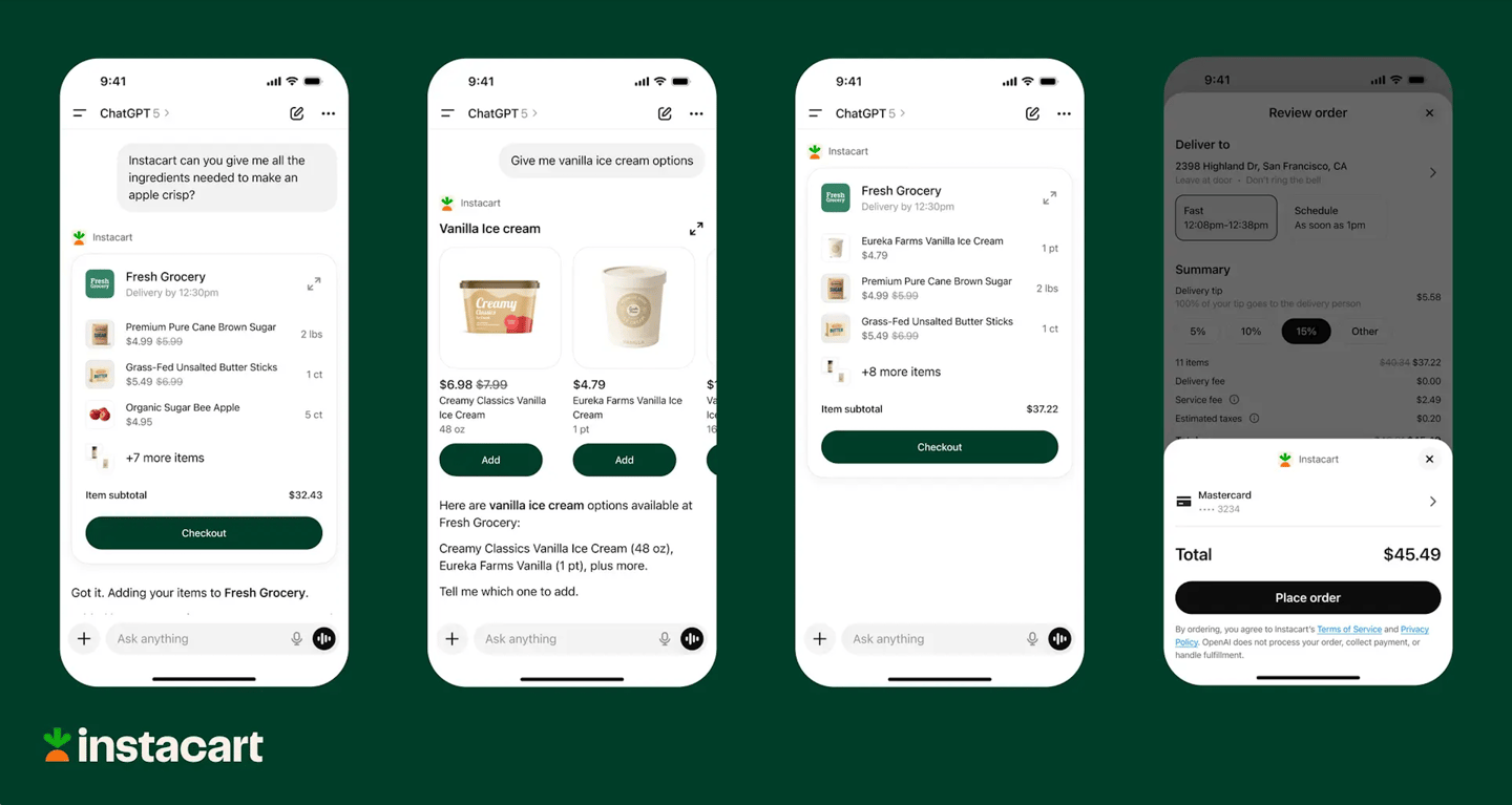 Instacart ChatGPT integration