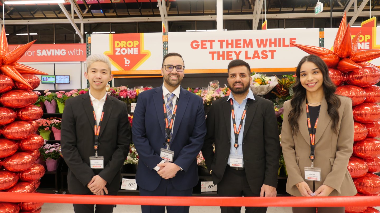 Buy-Low Foods Pinetree management team at the grand opening 