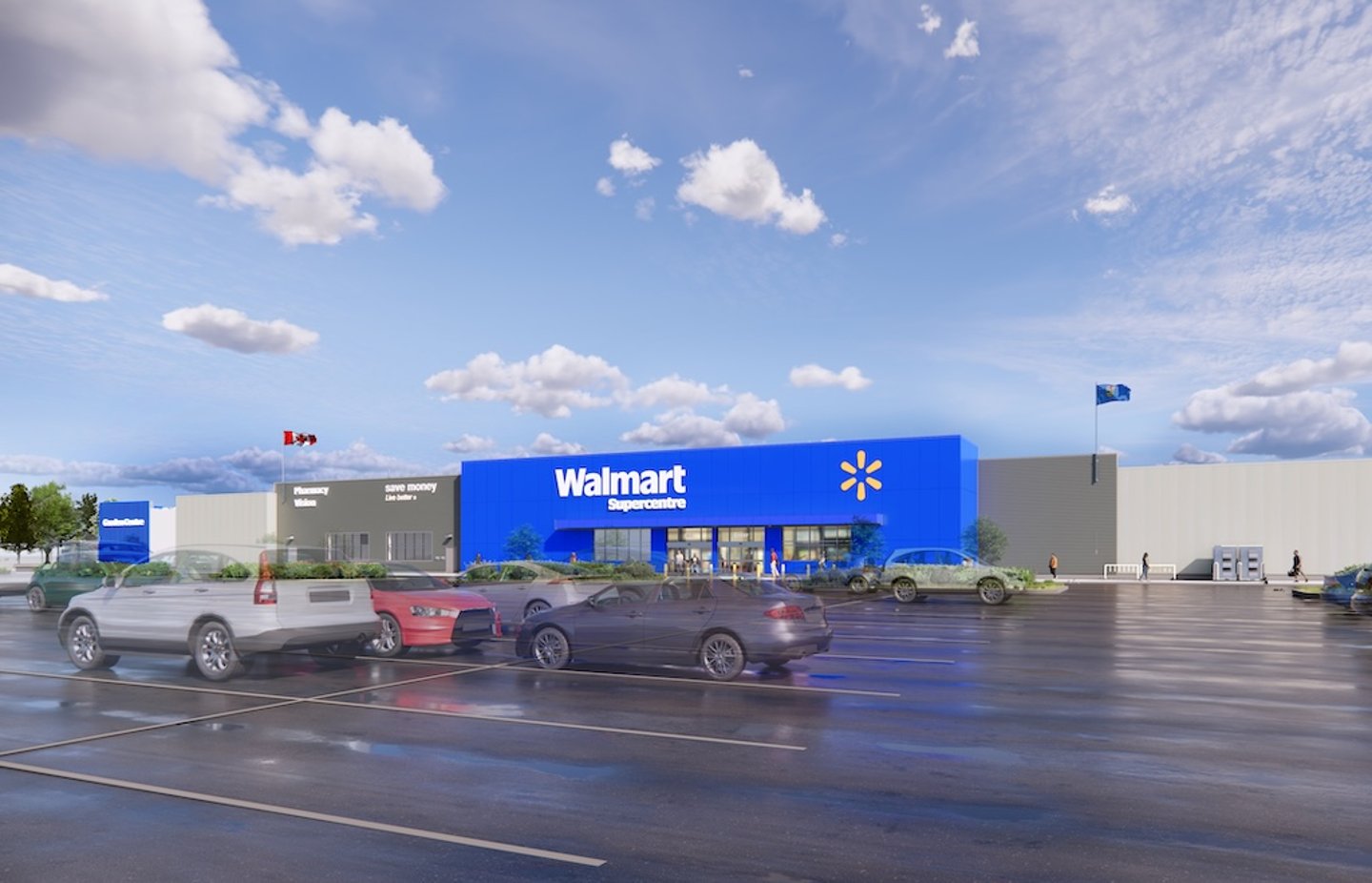 Walmart Edmonton Heritage Valley Trail store image rendering