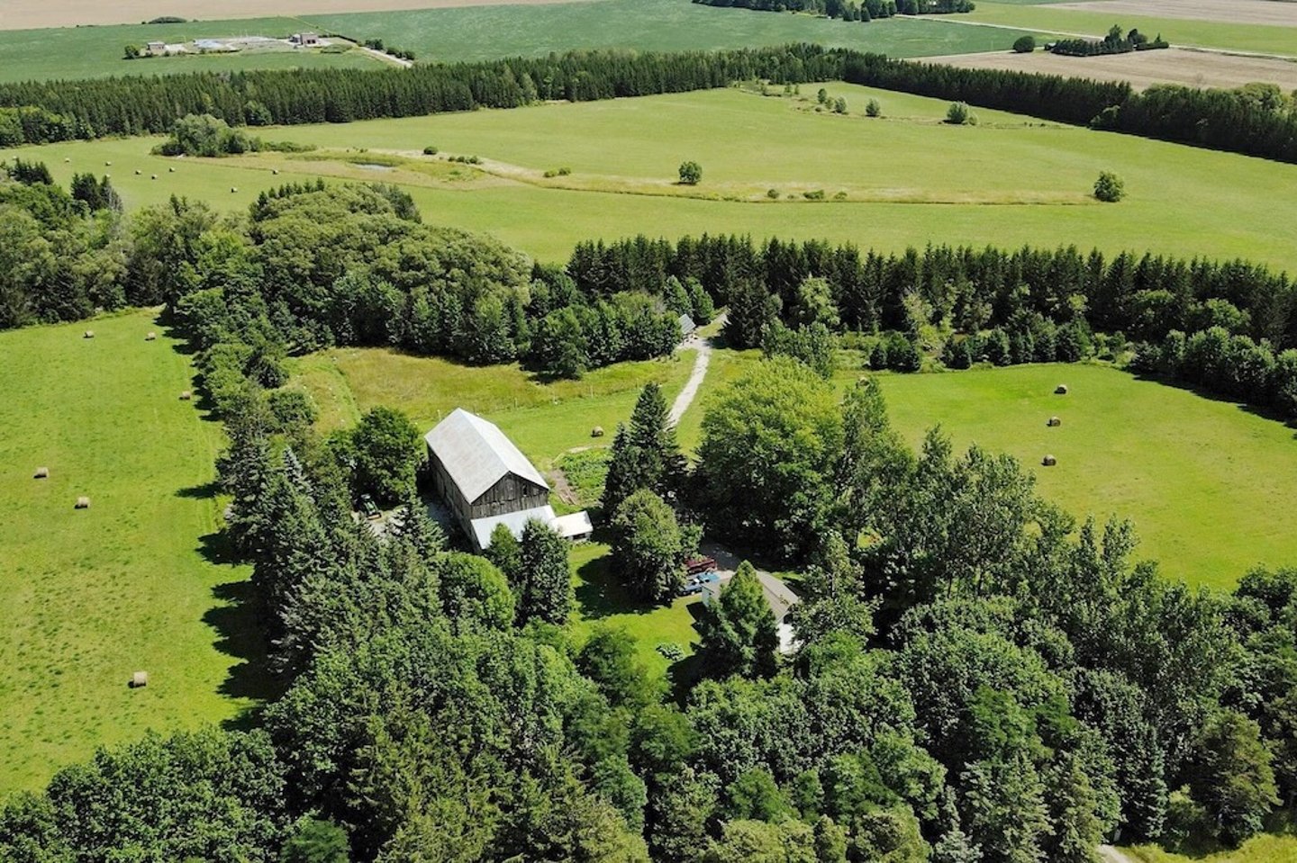 Aerial view of farm landscape. Credit: Ducks Unlimited Canada