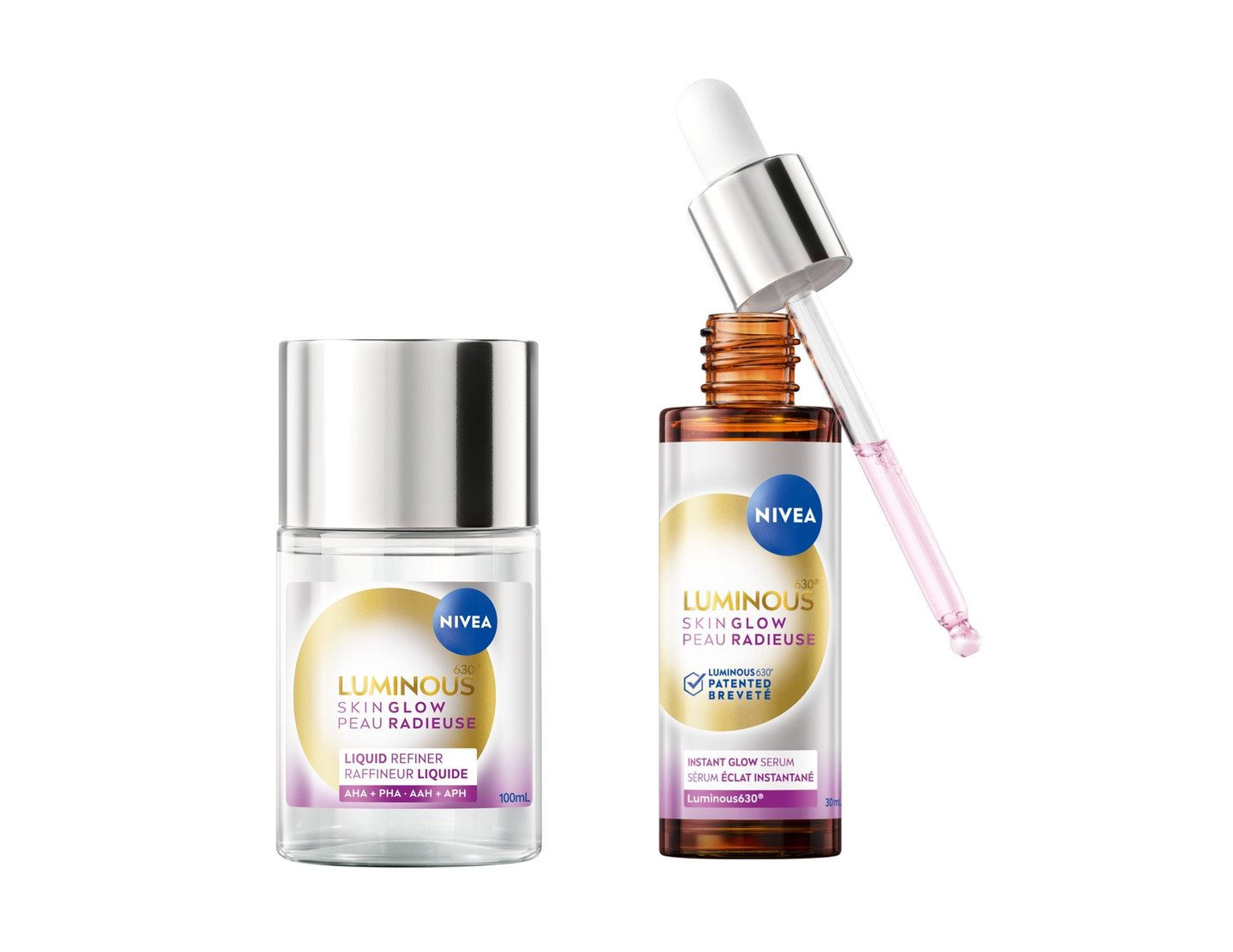 Nivea Luminous630 Skin Glow Liquid Refiner, Luminous630 Skin Glow Instant Glow Serum