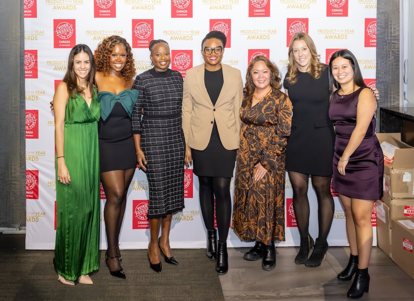 Attendees posing for a photo