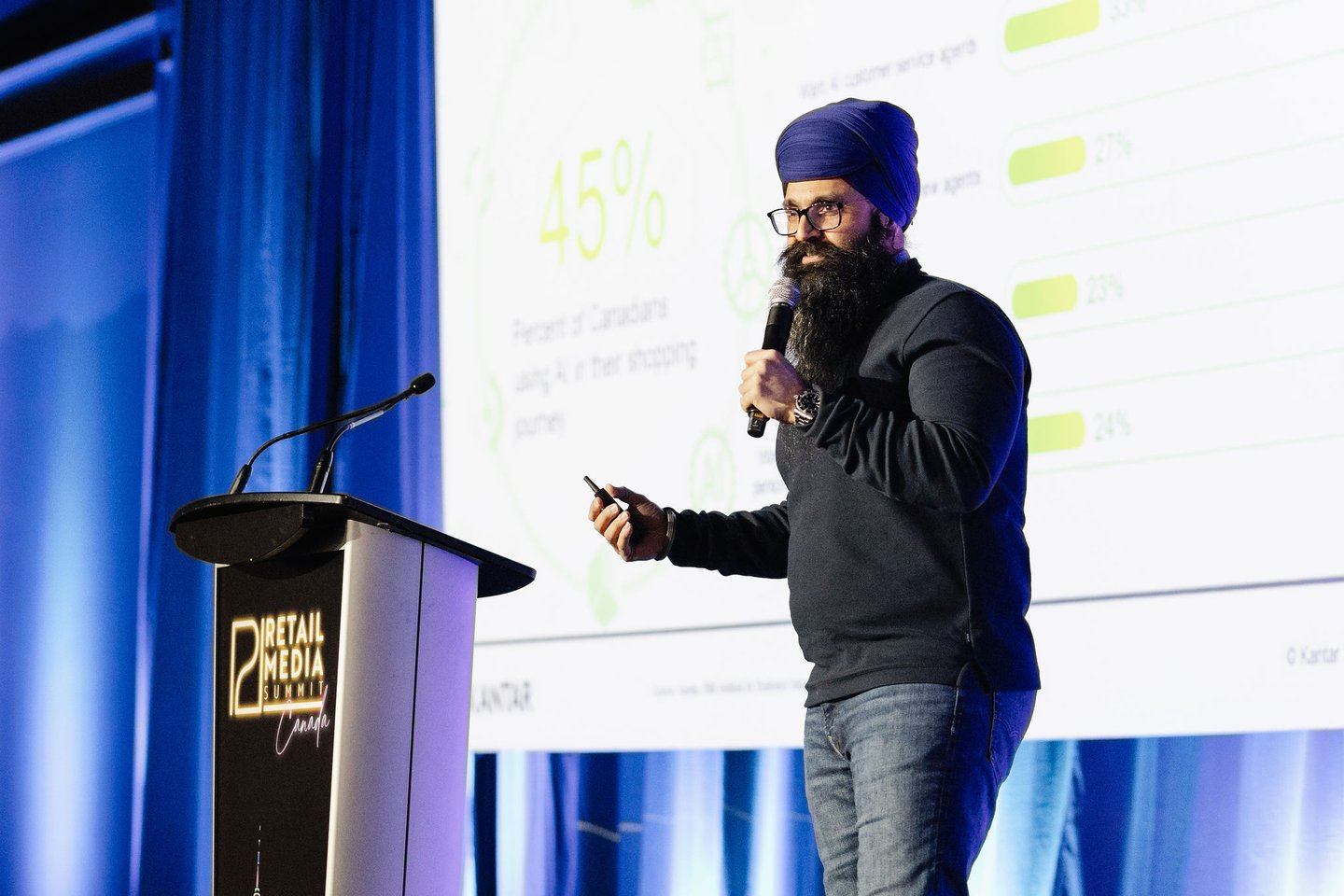 Amar Singh, senior director of retail insights at Kantar at Retail Media Summit Canada