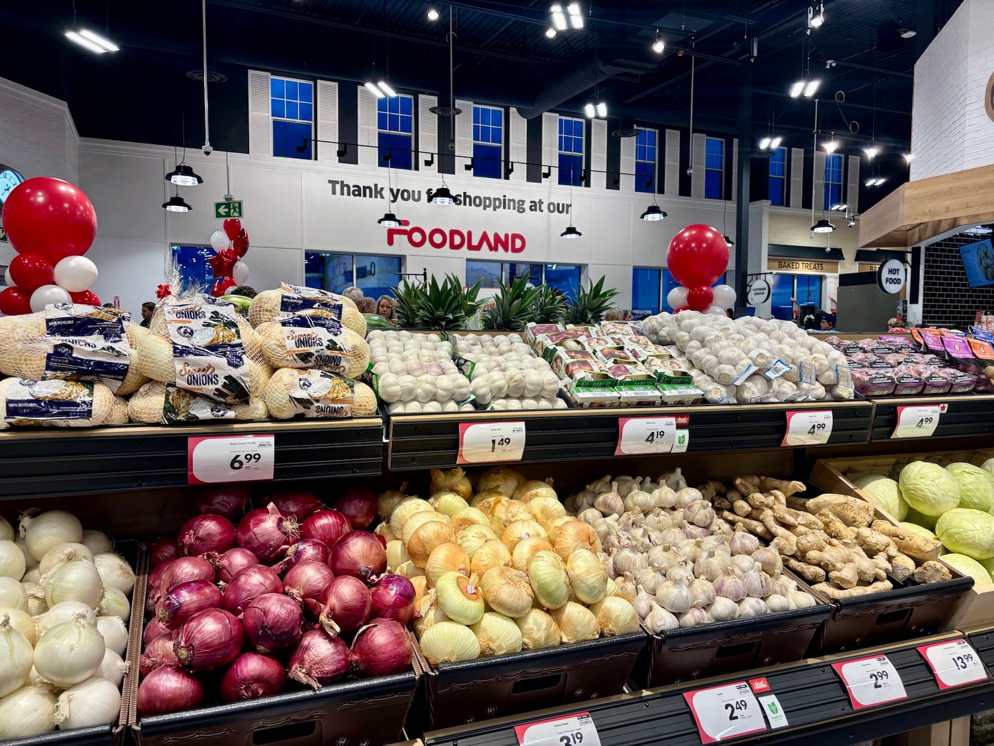 produce section at NOTL Foodland